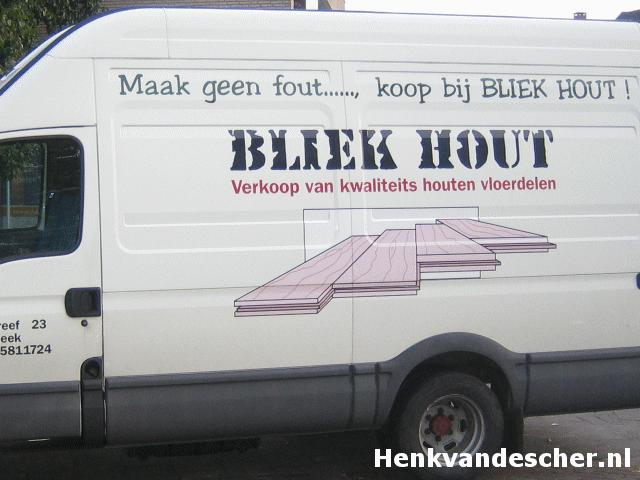 Maak geen fout....., koop bij Bliek Hout!