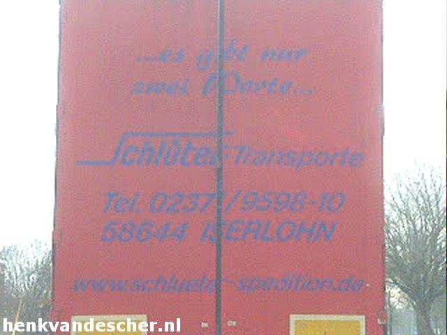 Schluter Transporte :: Es gibt nur zwei worte