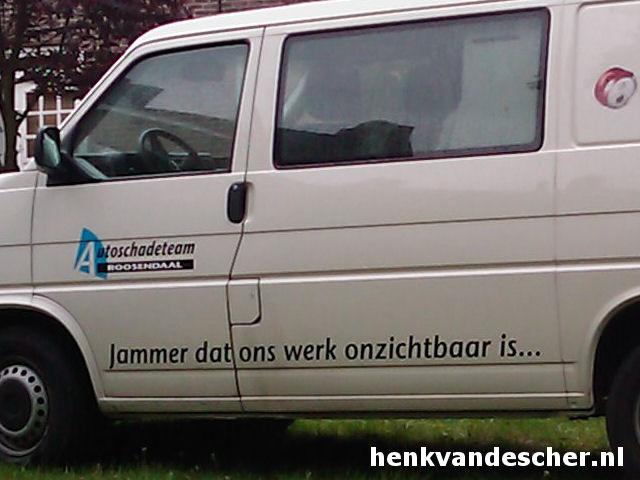 Autoschadeteam Roosendaal :: Jammer dat ons werk onzichtbaar is….