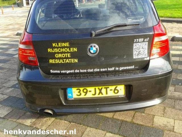 Soms vergeet de koe dat ie een kalf is geweest... :: Rijschool