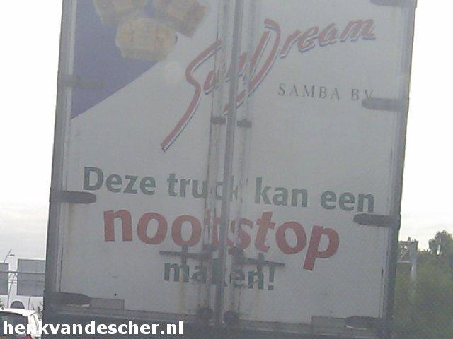 Samba :: Deze truck kan een nootstop maken