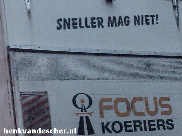 Focus Koeriers :: Sneller mag niet