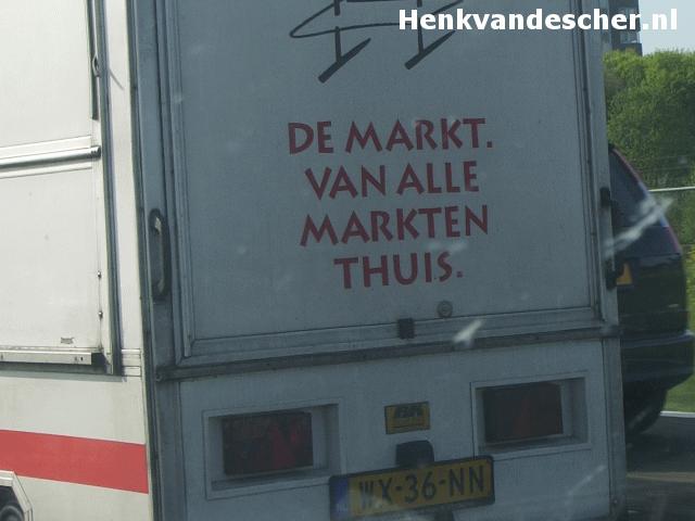 Onbekend :: De markt. Van alle markten thuis.