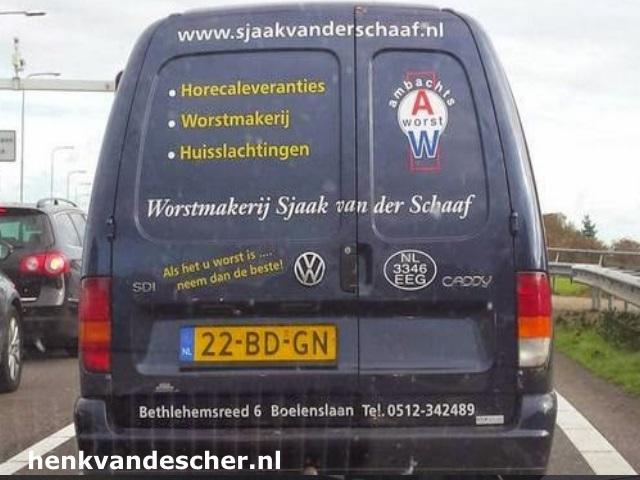 Sjaak van der Schaaf :: Als u het worst is... neem dan de beste