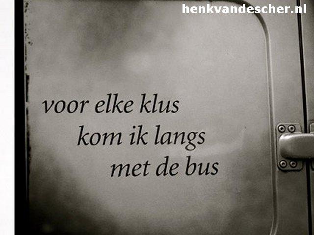 Onbekend :: Voor elk klus kom ik langs met de bus