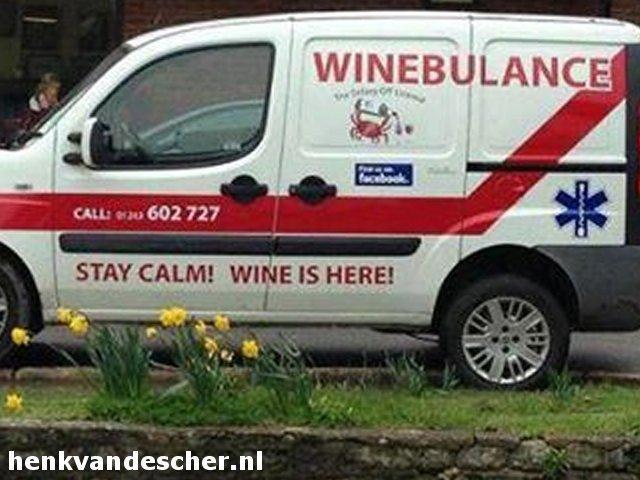 Winebulance :: Winebulance. Stay Calm Wine is here!