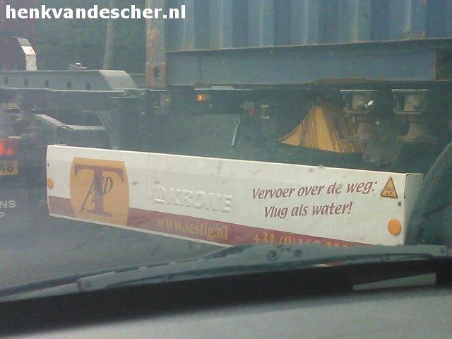 Sestig :: Vervoer over de weg. Vlug als water.