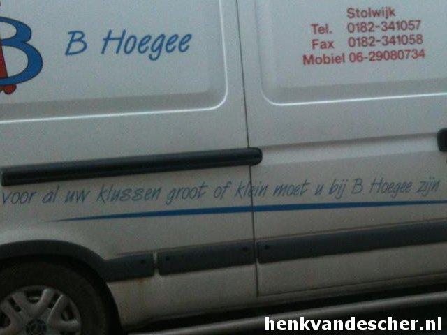 Hoegee :: Voor al uw klussen groot en klein...