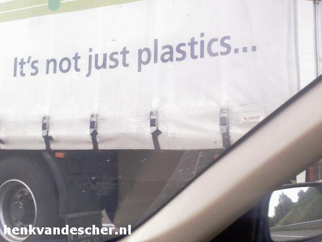 Onbekend :: It is not just plastics