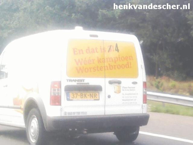 Theo Pastoor :: Weer kampioen worstebrood.