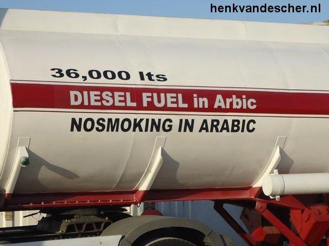 Diesel Fuel :: No Smoking in Arabic Here