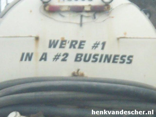 Onbekend :: We are nr 1 in a nr 2 business