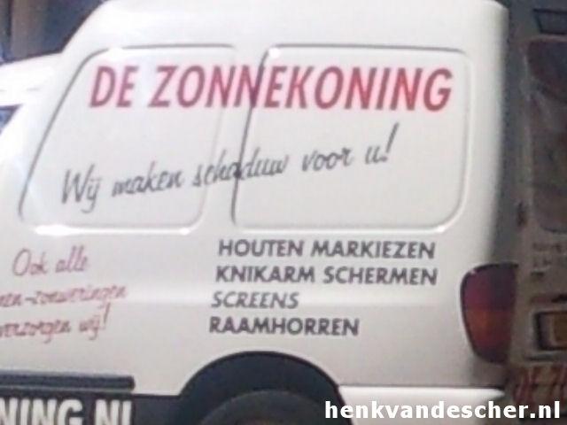 De Zonnekoning :: Wij maken schaduw voor u