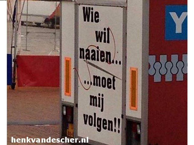 Onbekend :: Wie wil naaien... moet mij volgen